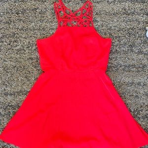 Neon pink dress